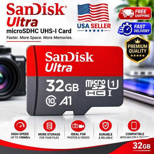Sandisk 32gb ultra - 32gb, hc